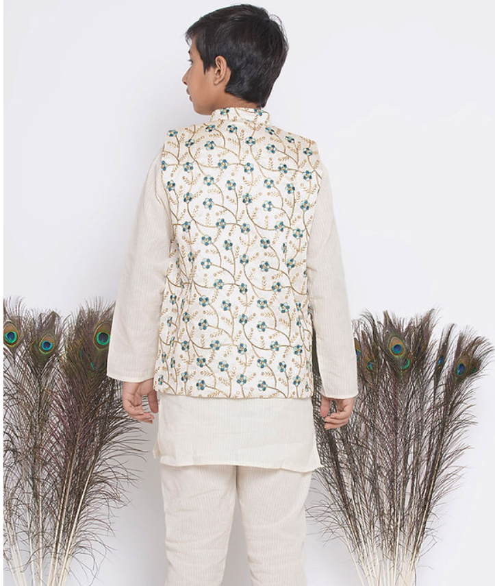 Kids kurta 2025 pajama with jacket